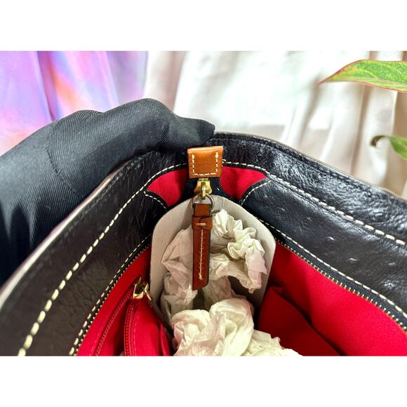 NWOT Dooney & Bourke Small Lexington Tote in Ostrich-Embossed Leather - Picture 16 of 16